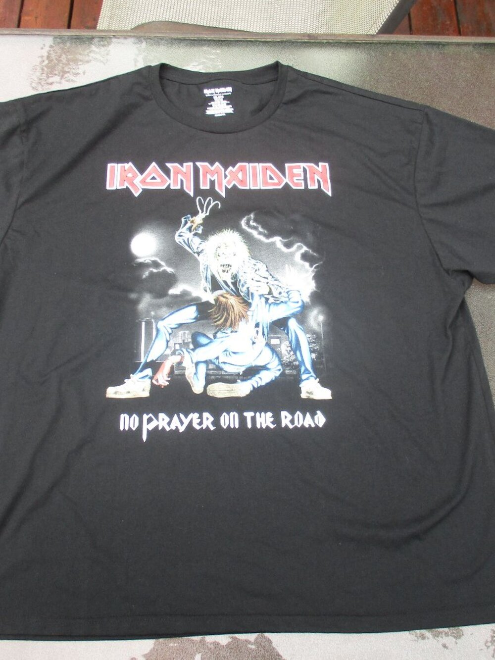 Iron Maiden No Prayer On The Road One Sided T-Shirt Size 3XL